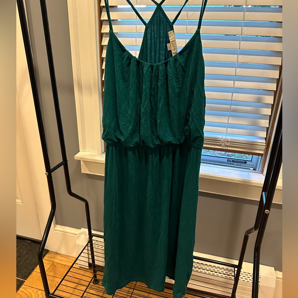 Loft turquoise dress